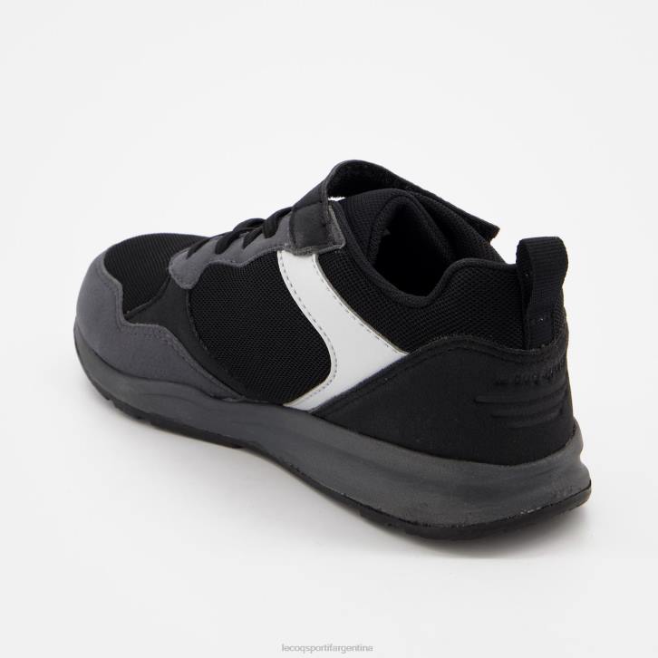 niños Le Coq Sportif zapato r500 deporte negro zapatos RF4V422