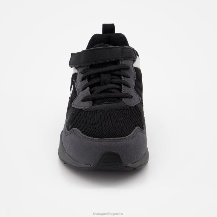 niños Le Coq Sportif zapato r500 deporte negro zapatos RF4V422